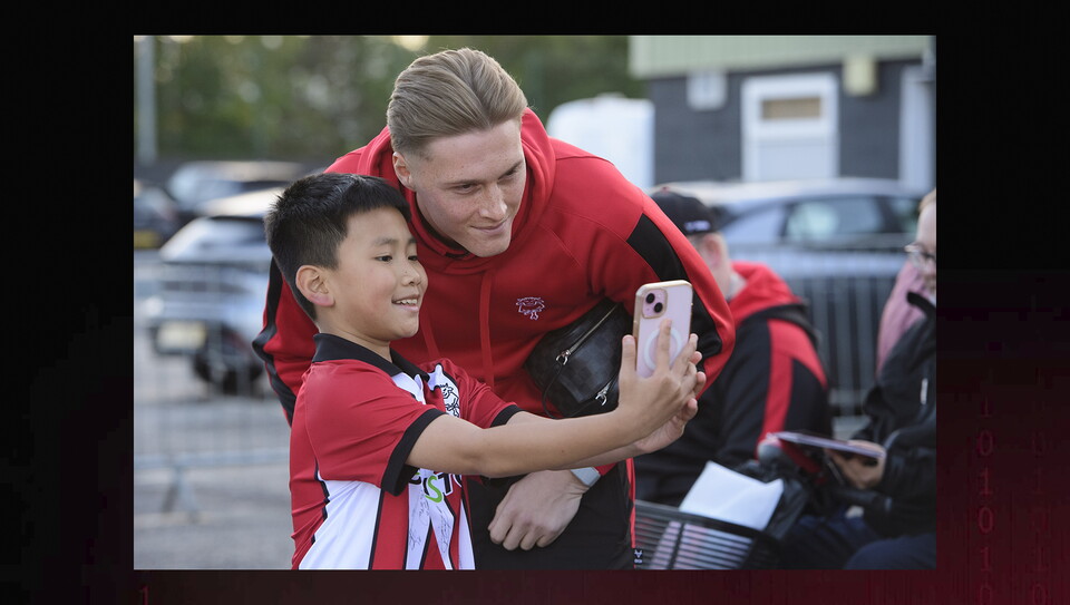 A fans photo from City's home game against Chelsea