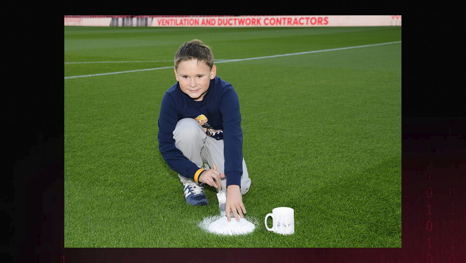 A fans photo from City's home game against Chelsea