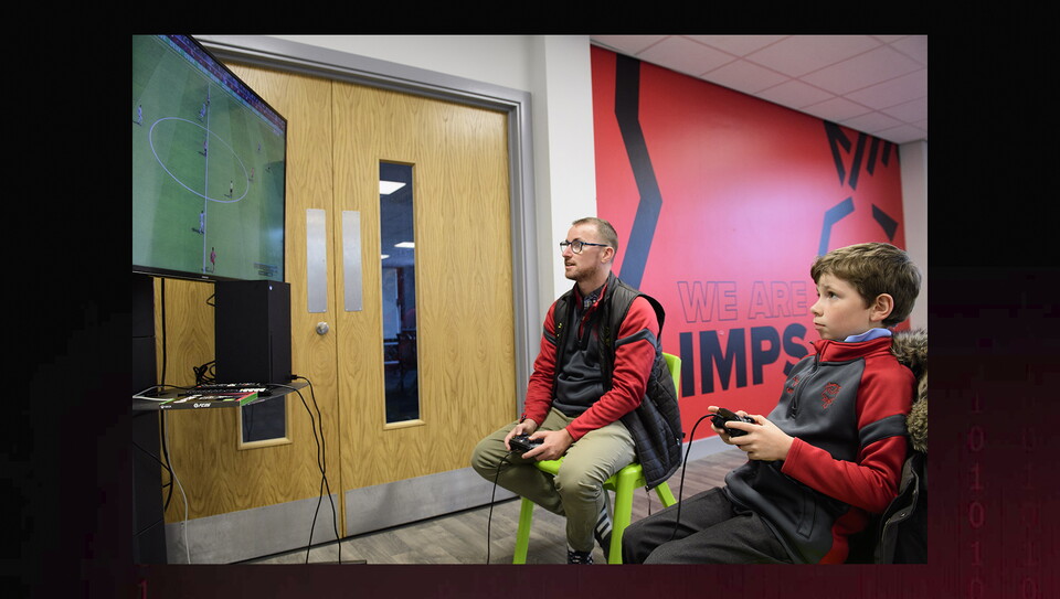 A fans photo from City's home game against Chelsea