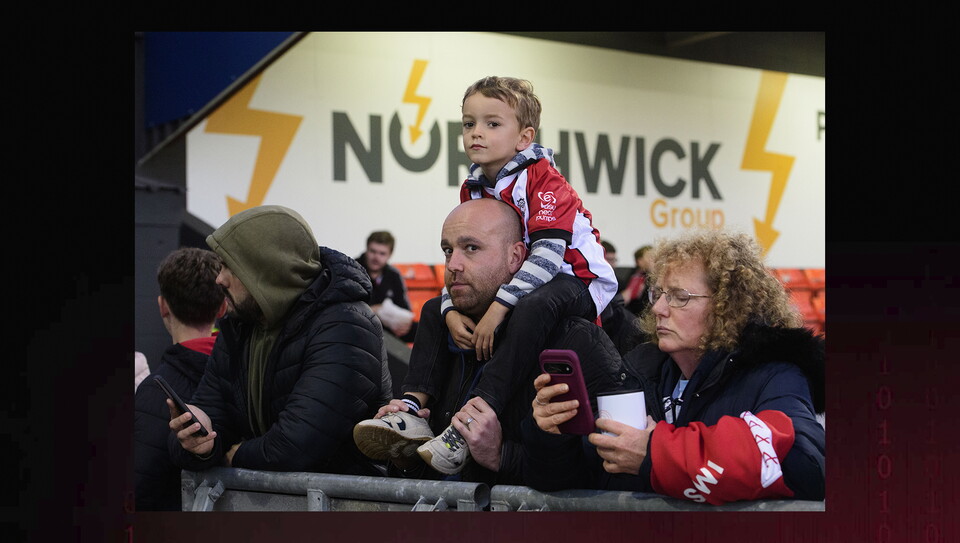 A fans photo from City's home game against Chelsea