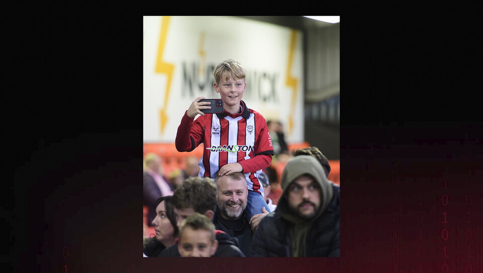 A fans photo from City's home game against Chelsea