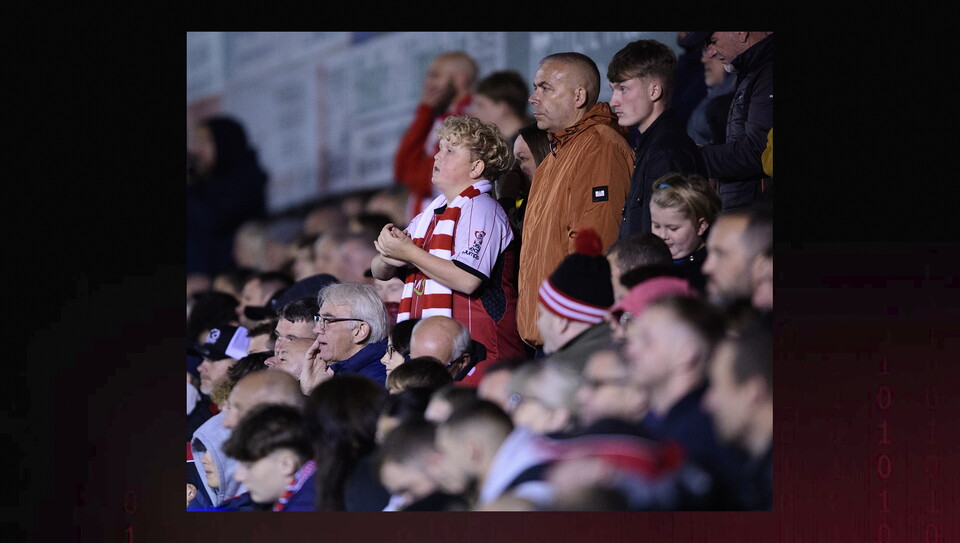 A fans photo from City's home game against Chelsea