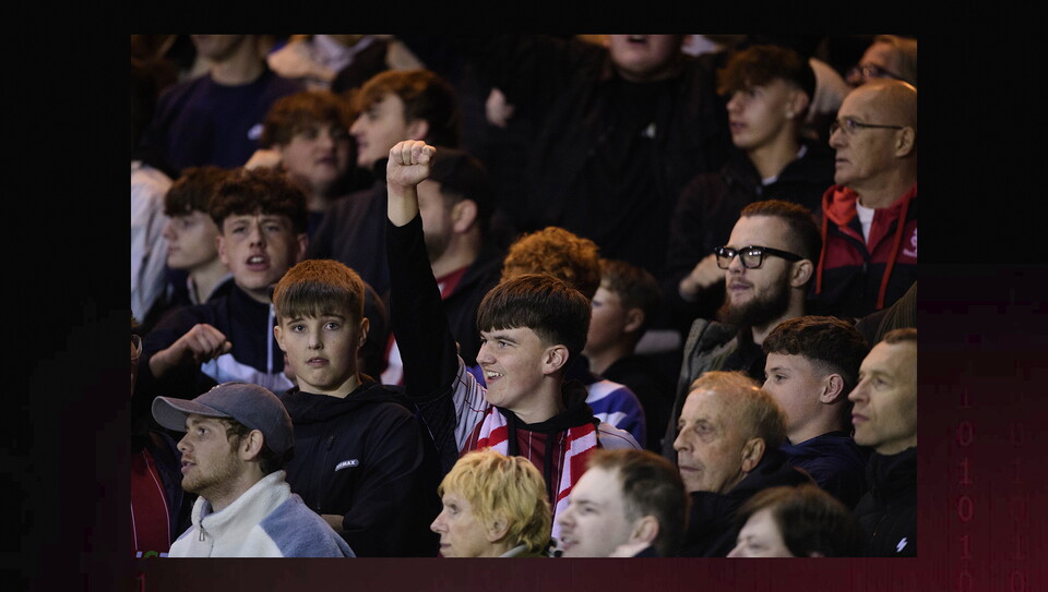 A fans photo from City's home game against Chelsea