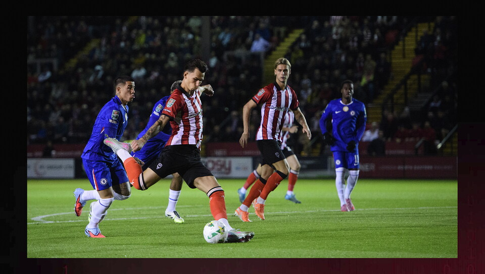 A match photo from City's home game against Chelsea