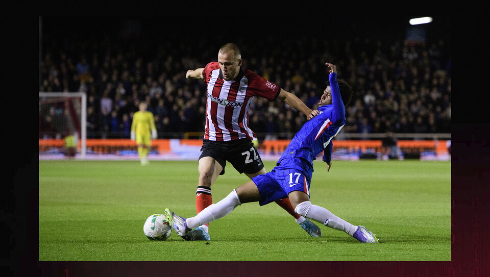 A match photo from City's home game against Chelsea