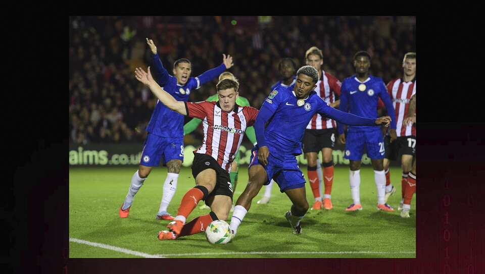 A match photo from City's home game against Chelsea