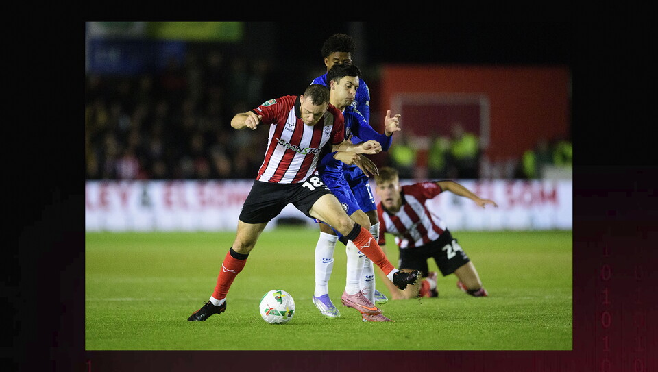 A match photo from City's home game against Chelsea