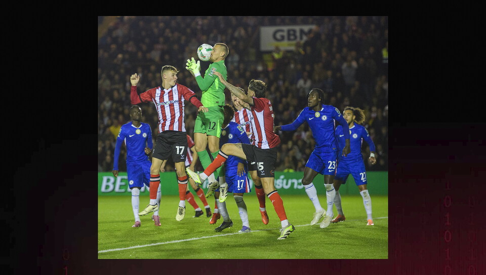 A match photo from City's home game against Chelsea