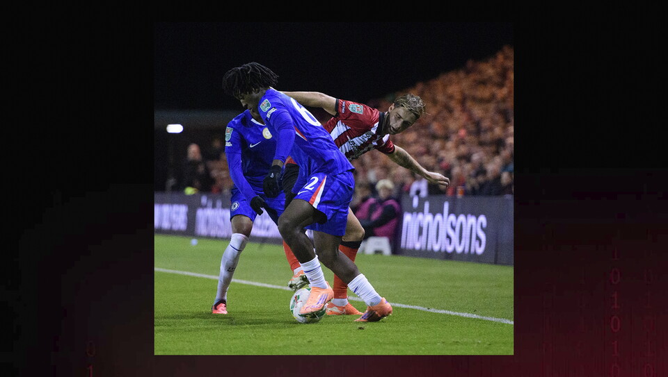A match photo from City's home game against Chelsea