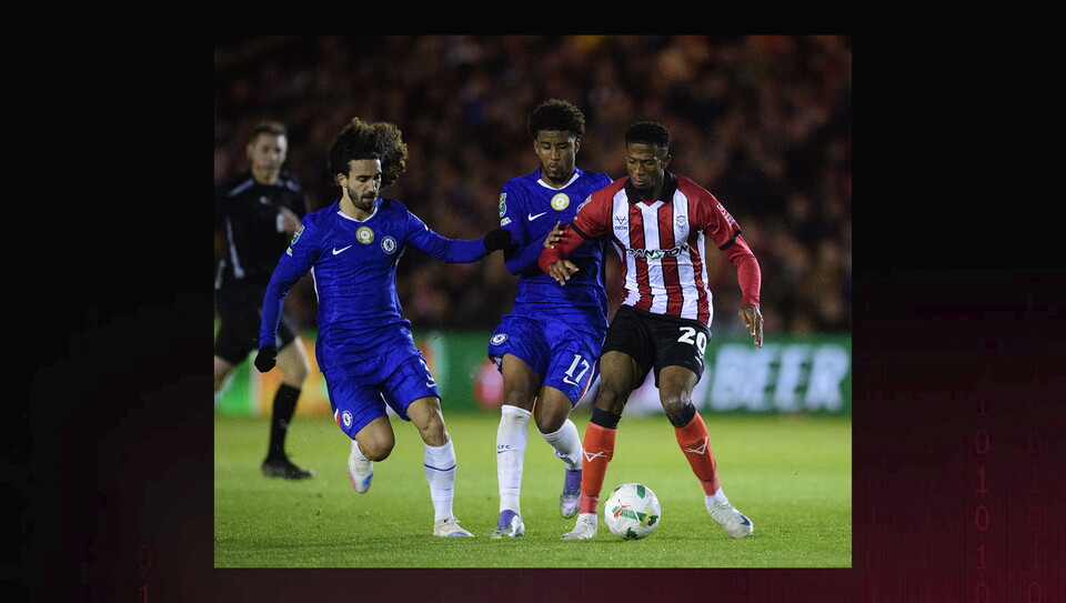 A match photo from City's home game against Chelsea