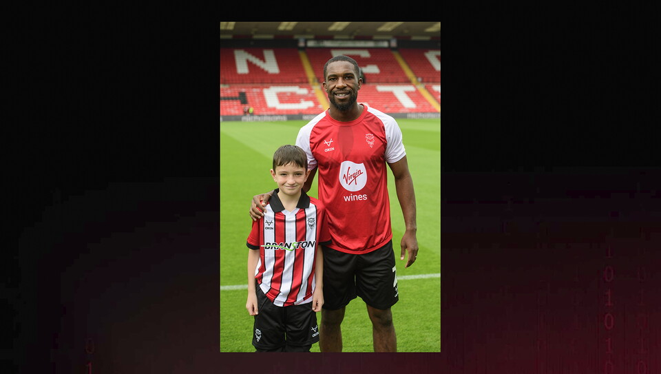 A matchday experience photo from Lincoln's game against Luton.