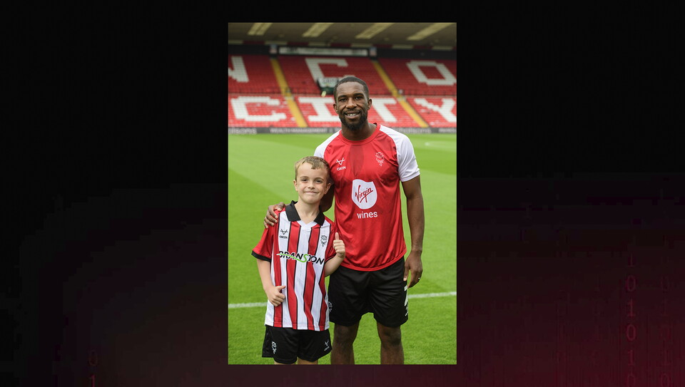 A matchday experience photo from Lincoln's game against Luton.