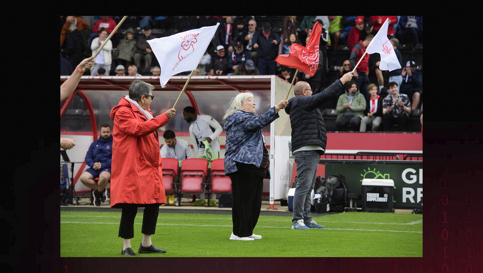 A matchday experience photo from Lincoln's game against Luton.
