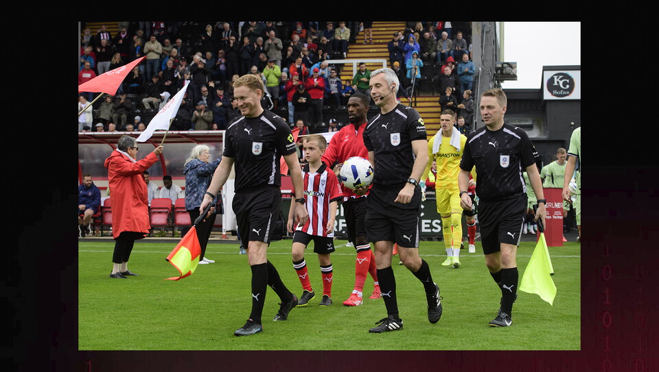 A matchday experience photo from Lincoln's game against Luton.