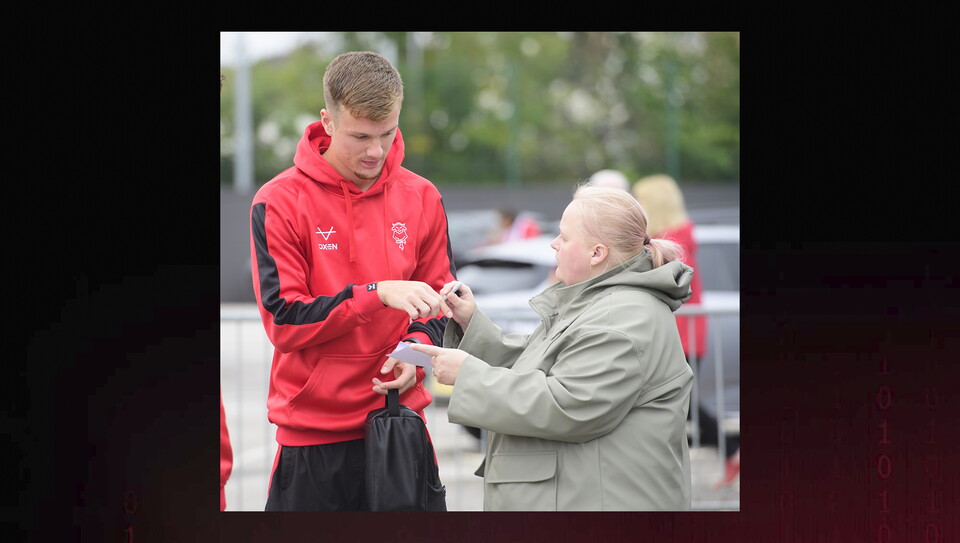 A fan photo from City's home game against Luton Town.