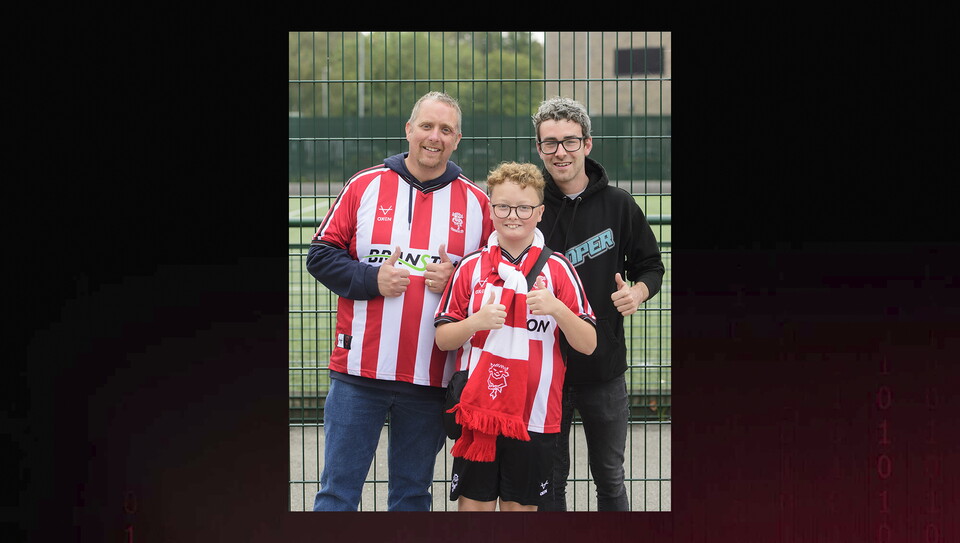 A fan photo from City's home game against Luton Town.