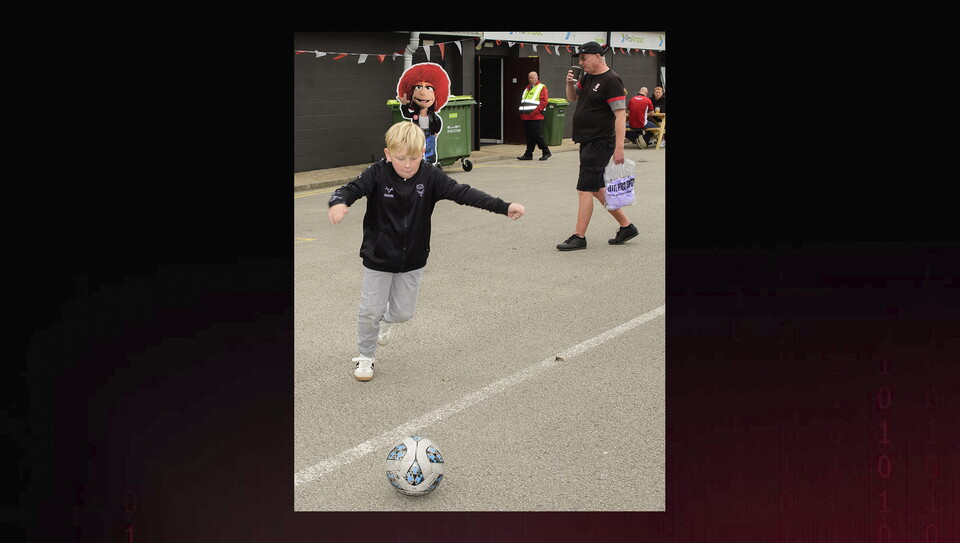 A fan photo from City's home game against Luton Town.