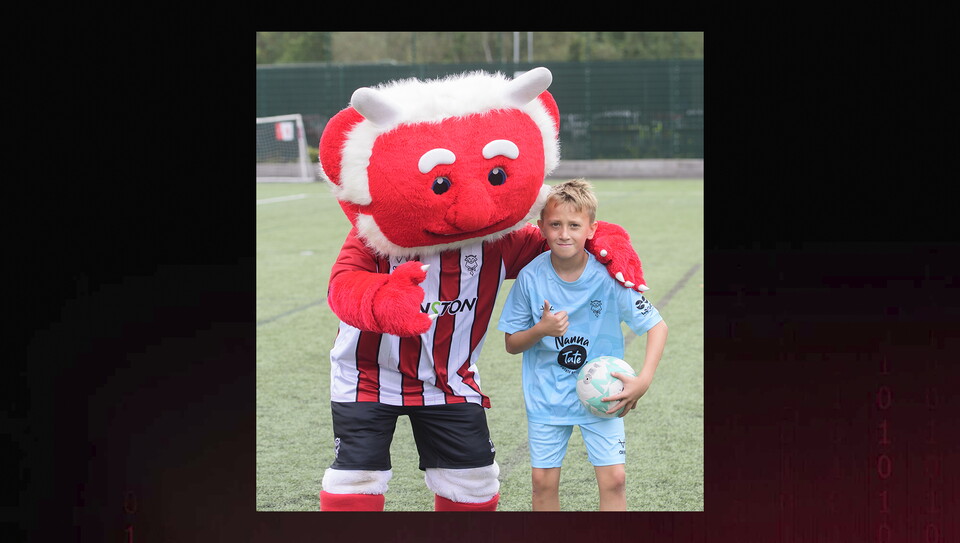 A fan photo from City's home game against Luton Town.