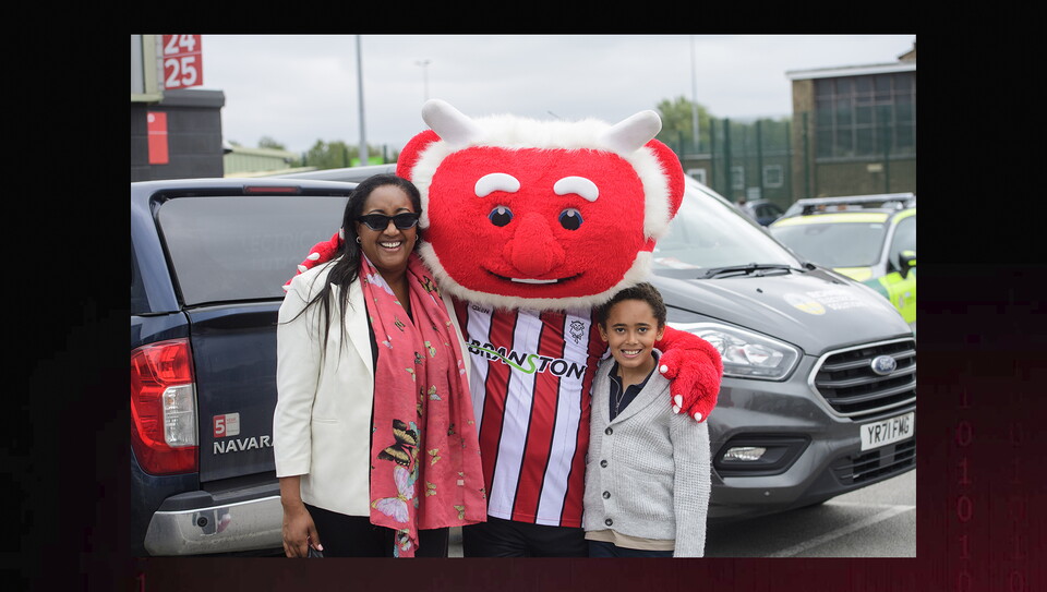 A fan photo from City's home game against Luton Town.