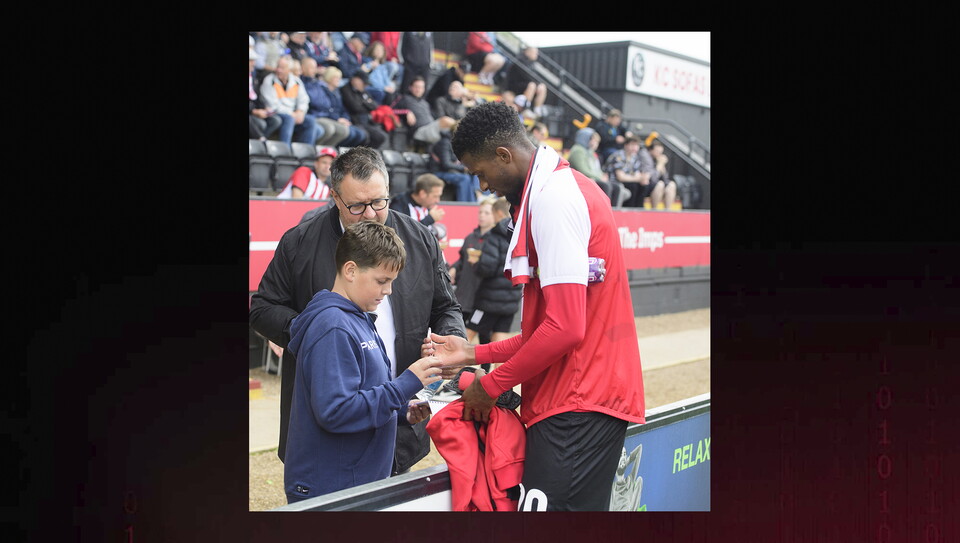 A fan photo from City's home game against Luton Town.