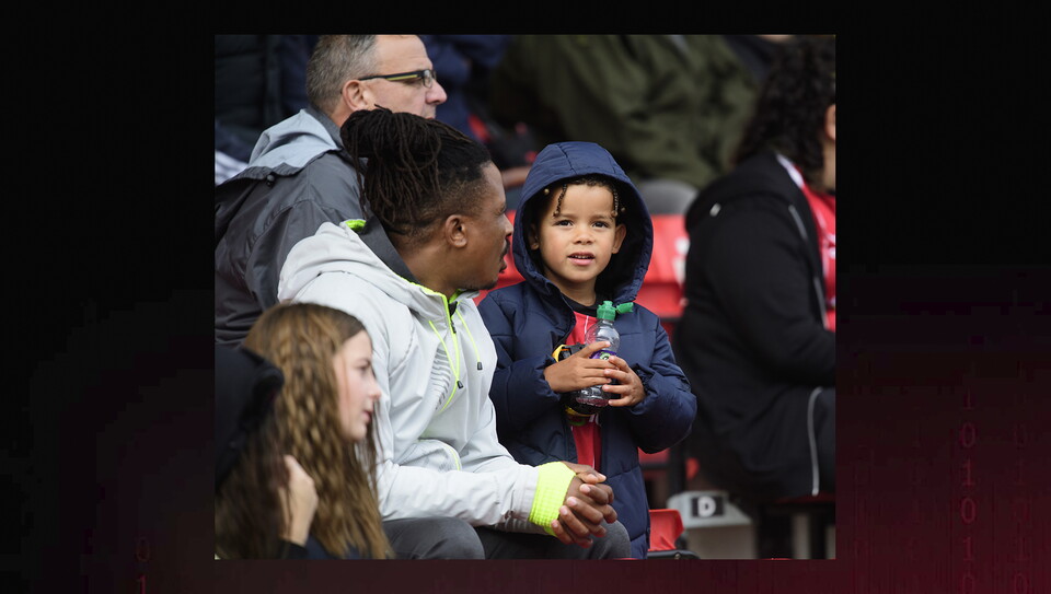A fan photo from City's home game against Luton Town.