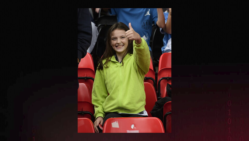 A fan photo from City's home game against Luton Town.