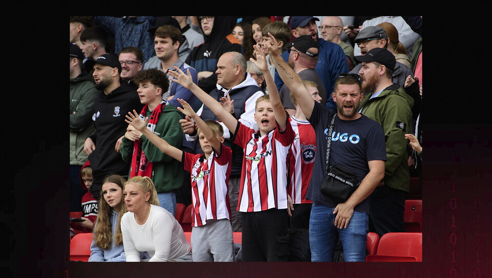 A fan photo from City's home game against Luton Town.
