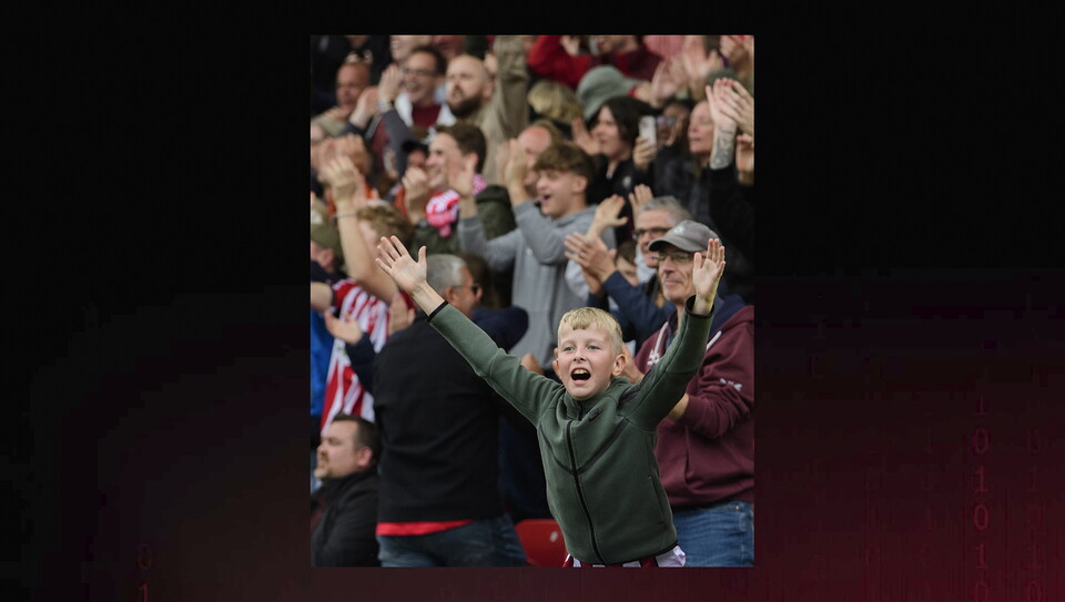 A fan photo from City's home game against Luton Town.