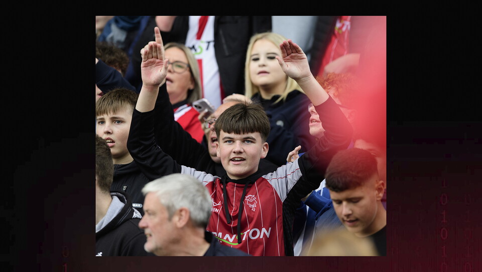A fan photo from City's home game against Luton Town.