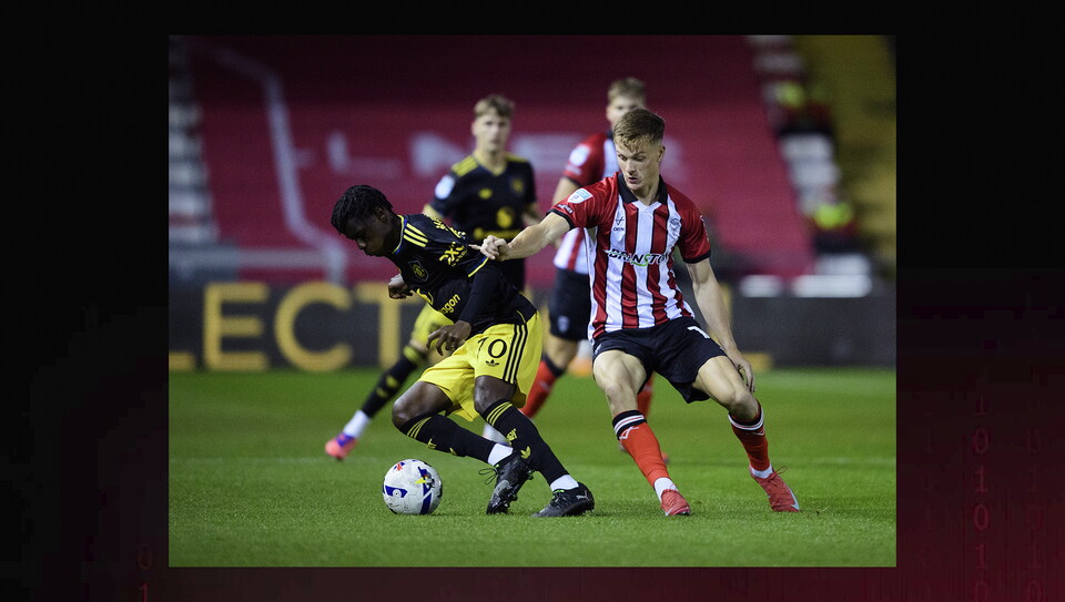A match image from City's home game against Manchester United U21s