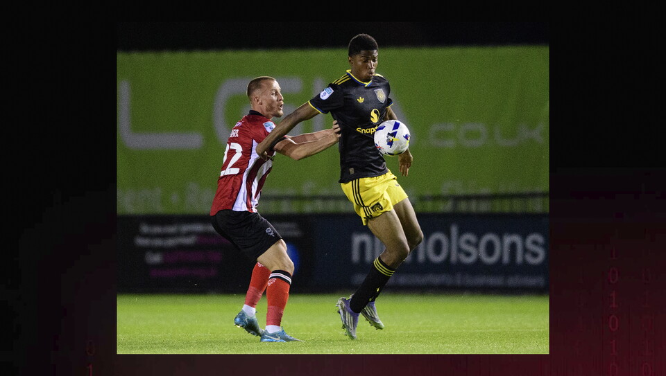A match image from City's home game against Manchester United U21s