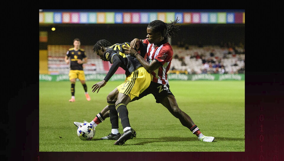 A match image from City's home game against Manchester United U21s