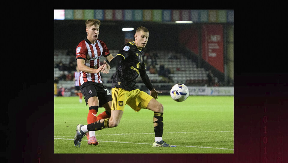 A match image from City's home game against Manchester United U21s