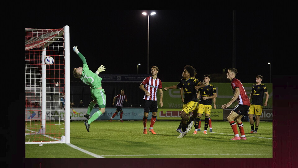 A match image from City's home game against Manchester United U21s