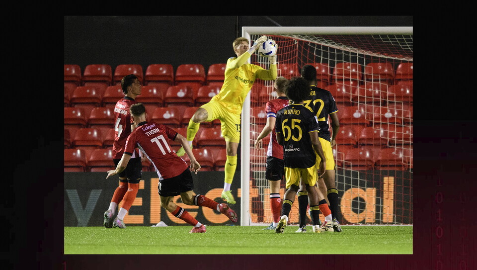 A match image from City's home game against Manchester United U21s