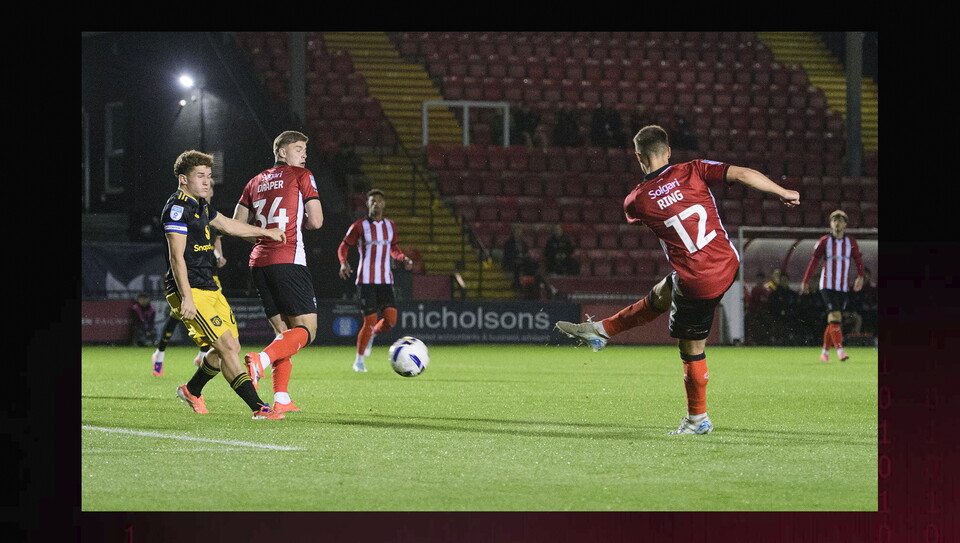 A match image from City's home game against Manchester United U21s