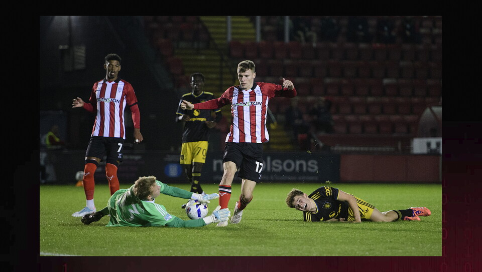 A match image from City's home game against Manchester United U21s