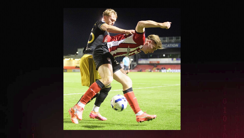 A match image from City's home game against Manchester United U21s