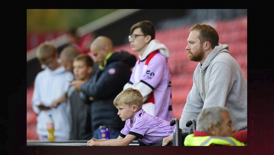 A fans image from City's home game against Manchester United U21s