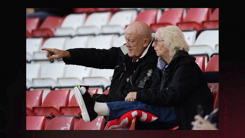 A fans image from City's home game against Manchester United U21s