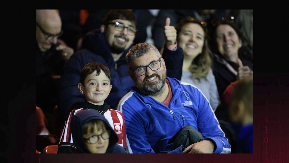 A fans image from City's home game against Manchester United U21s