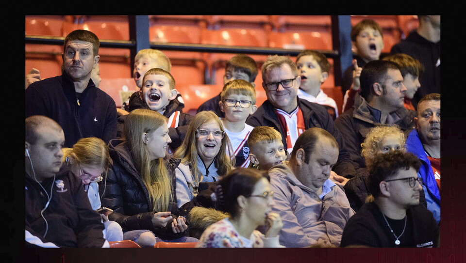 A fans image from City's home game against Manchester United U21s