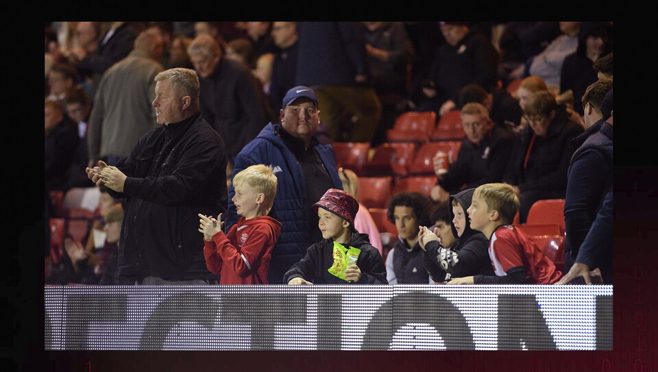 A fans image from City's home game against Manchester United U21s