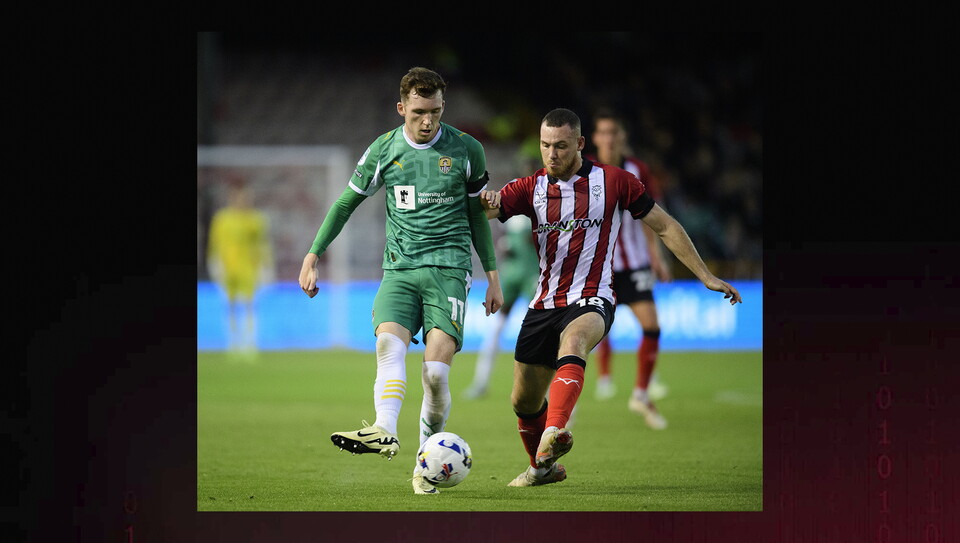 A match image from City's 3-0 win over Notts County