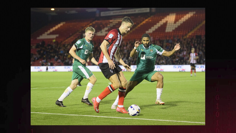 A match image from City's 3-0 win over Notts County