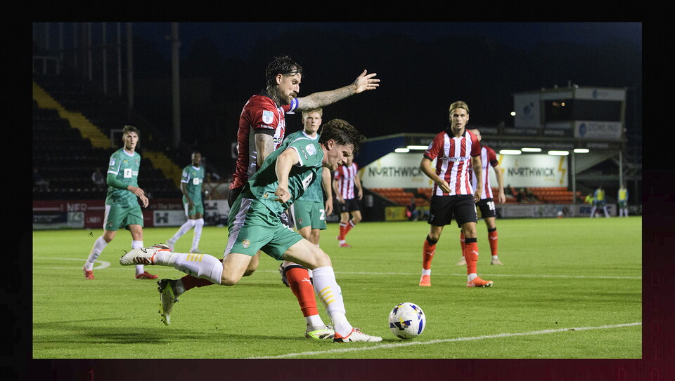 A match image from City's 3-0 win over Notts County