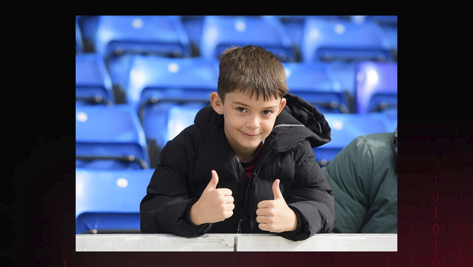 A fans image from City's game at Peterborough