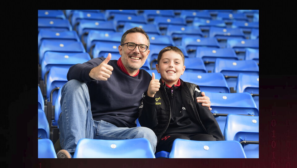 A fans image from City's game at Peterborough