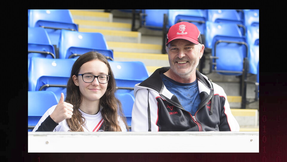 A fans image from City's game at Peterborough