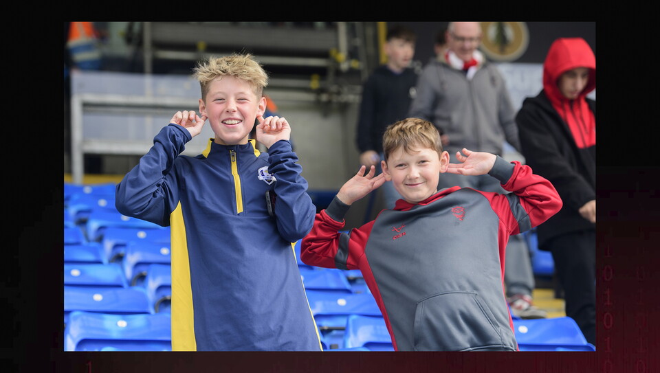 A fans image from City's game at Peterborough